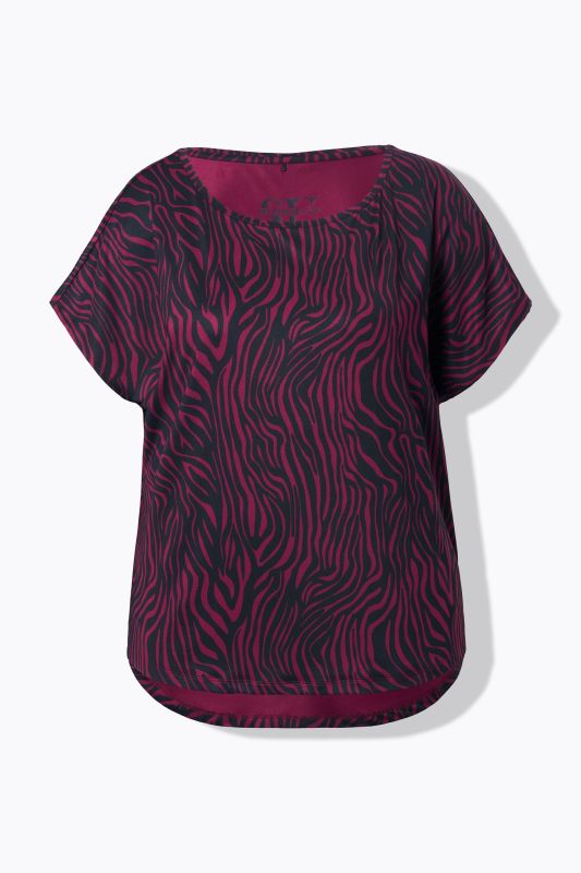 Débardeur de sport oversize à imprimé zébré coloré