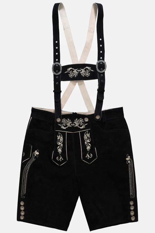Pantalon de costume traditionnel bavarois JP 1880, cuir véritable et broderies