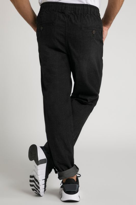 Pantalon aspect jean, 4 poches, coupe Relaxed Fit