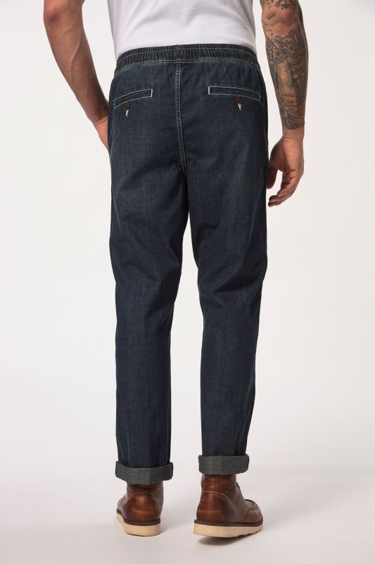 Pantalon aspect jean, 4 poches, coupe Relaxed Fit