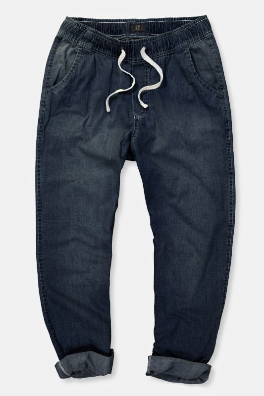 Pantalon aspect jean, 4 poches, coupe Relaxed Fit