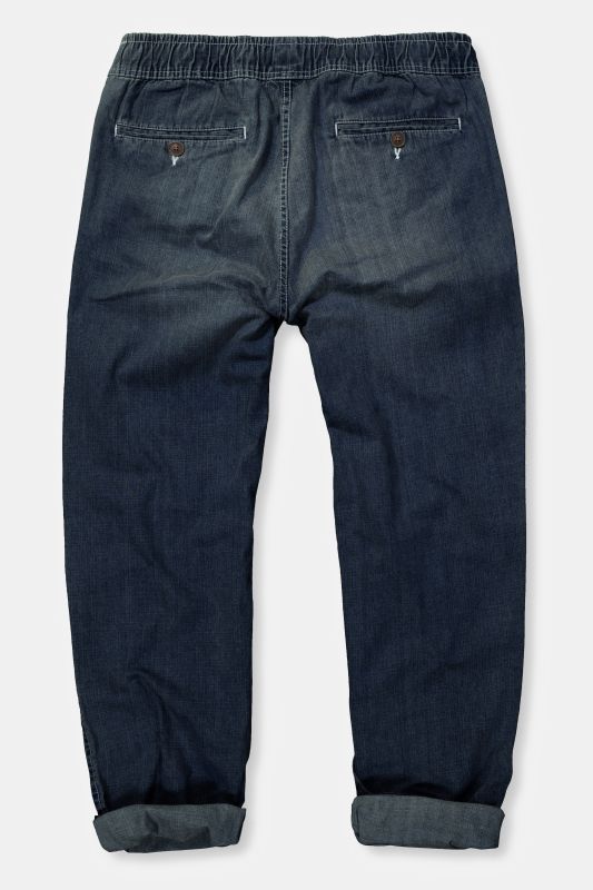 Pantalon aspect jean, 4 poches, coupe Relaxed Fit