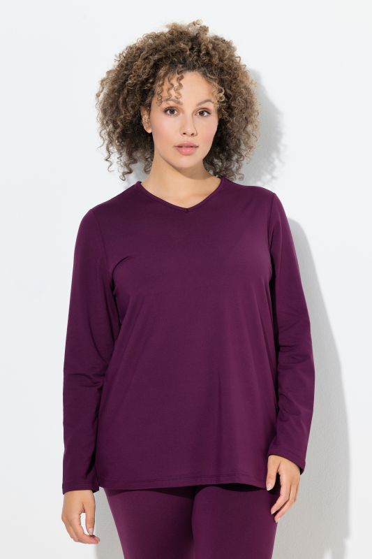 T-shirt technique de ski, avec snood. Sèche rapidement. Manches longues.
