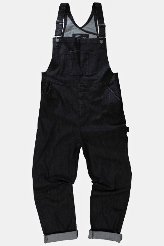 Salopette en jean, collection Workwear, nombreuses poches et empiècements élastiques - coupe Relaxed Fit