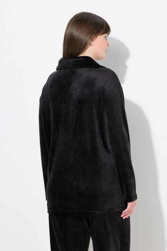Vest homewear, Nicki, col montant, ultra-douillette