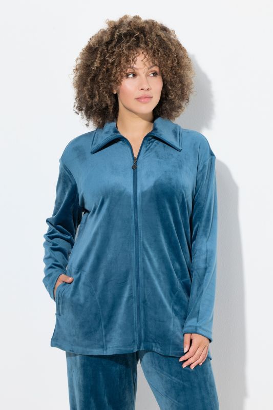 Vest homewear, Nicki, col montant, ultra-douillette