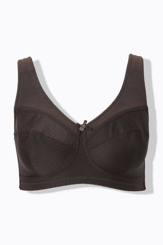 Soutien-gorge de maintien Kelly, tissu texturé. Sans armatures. Bonnets C à H.