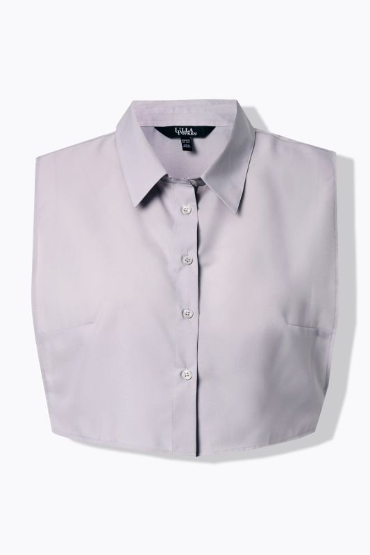 Faux col chemisier, patte de boutonnage, à porter en dessous d'un haut