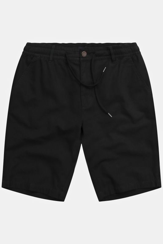 Bermuda aspect lin. Taille élastique et coupe décontractée