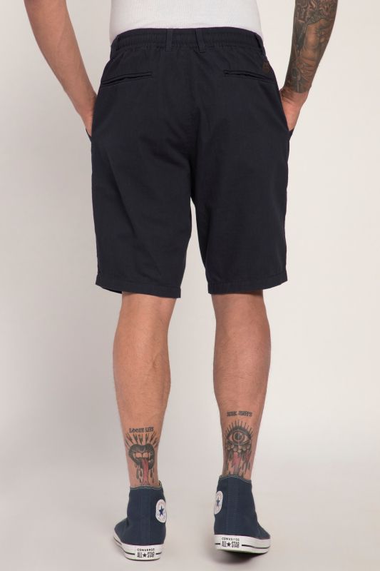 Bermuda aspect lin. Taille élastique et coupe décontractée
