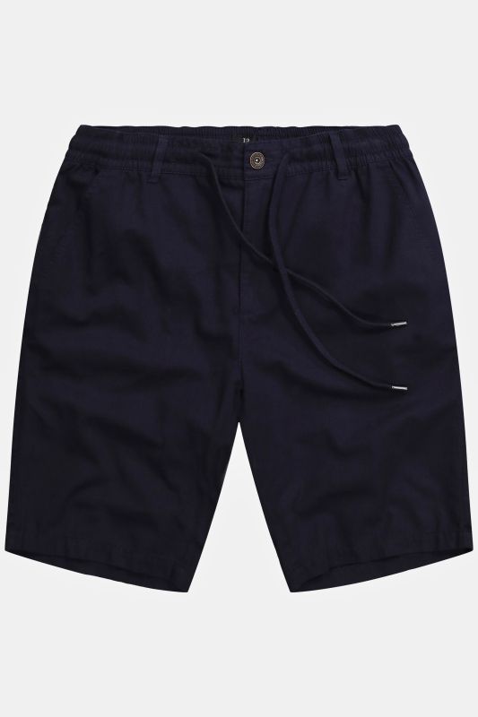 Bermuda aspect lin. Taille élastique et coupe décontractée