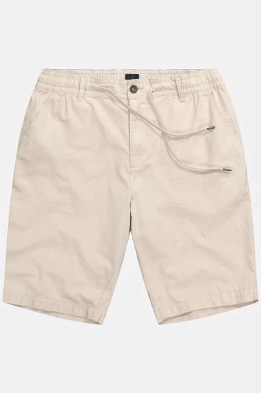Bermuda aspect lin. Taille élastique et coupe décontractée