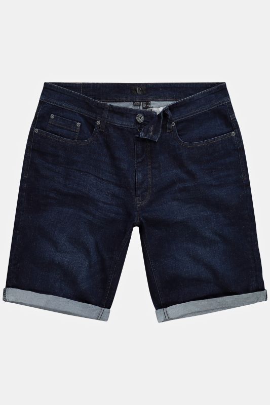 Bermuda ventre confort en jean. 5 poches. Matière ultra-stretch