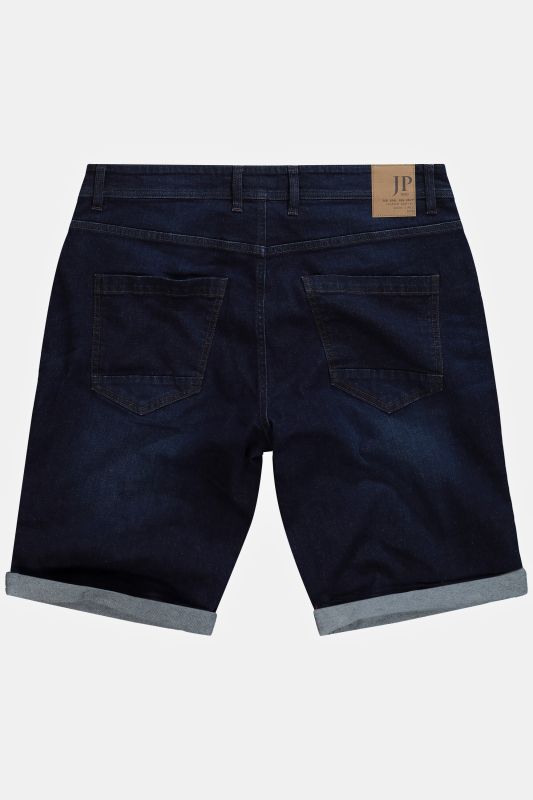 Bermuda ventre confort en jean. 5 poches. Matière ultra-stretch