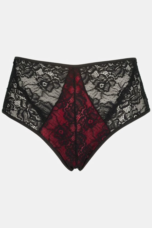 Culotte taille haute, ouverture, lanières croisées