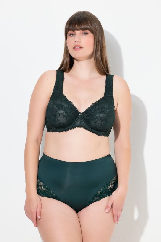 Soutien-gorge avec dentelle, armatures et bretelles larges - bonnets B-F