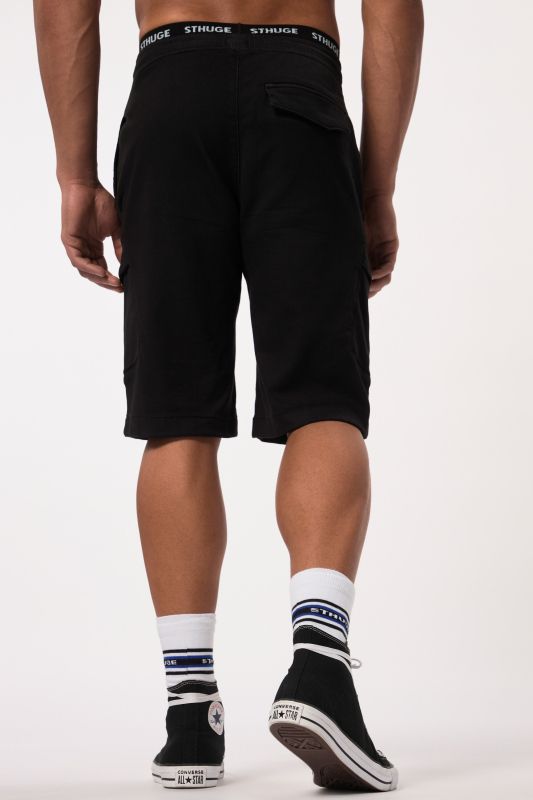 Bermuda cargo STHUGE avec technologie FLEXLASTIC®. Taille élastique. Jusqu'au 8XL.