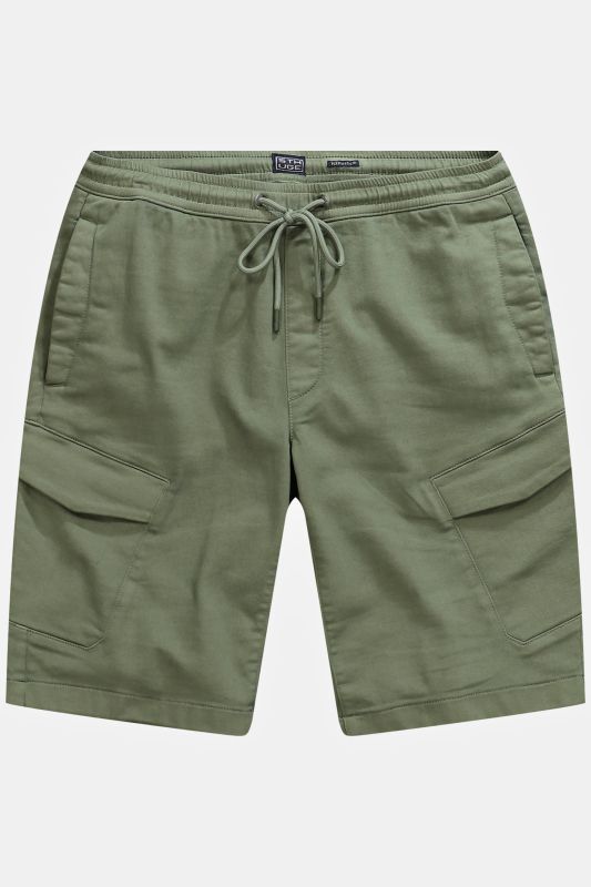 Bermuda cargo STHUGE avec technologie FLEXLASTIC®. Taille élastique. Jusqu'au 8XL.