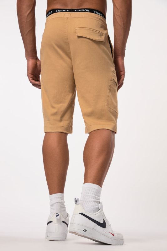 Bermuda cargo STHUGE avec technologie FLEXLASTIC®. Taille élastique. Jusqu'au 8XL.