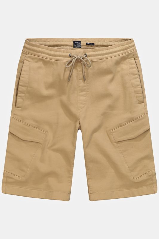 Bermuda cargo STHUGE avec technologie FLEXLASTIC®. Taille élastique. Jusqu'au 8XL.