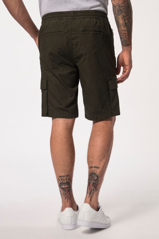 Bermuda esprit vintage, taille élastique, cordon de serrage et poches cargo - jusqu'au 8 XL