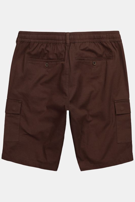 Bermuda aspect lin. Poches cargo et taille élastique - jusqu'au 8XL