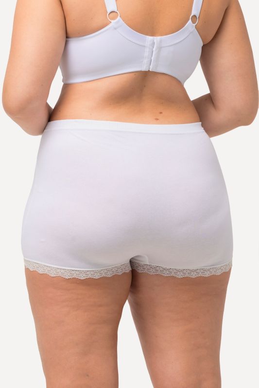 Shorties en lot de 3, motif pois et dentelle