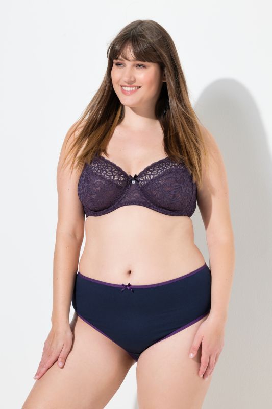 Lot de 7 culottes midi avec liseré de couleur contrastante