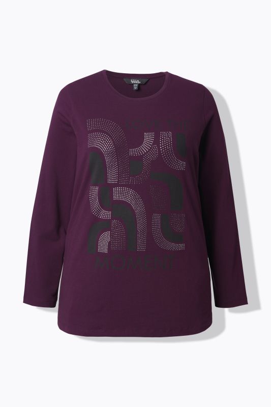 T-shirt col rond et manches longues, coupe Classic Fit, imprimé graphique