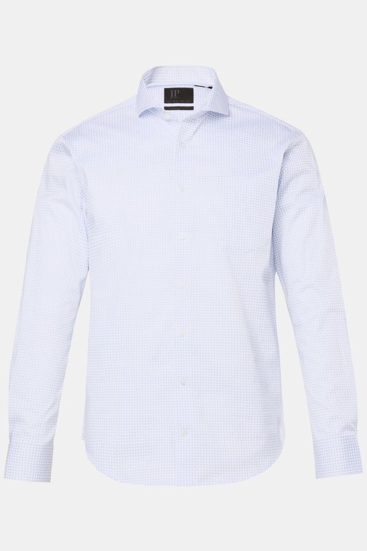 Chemise JP 1880 coupe Modern Fit, imprimé minimaliste, manches longues et col requin, collection Business - jusqu'au 8 XL