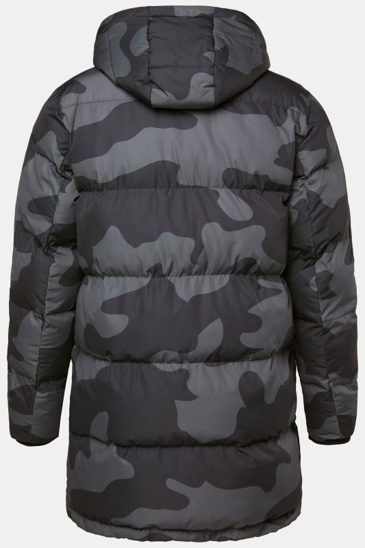 Parka matelassée JP 1880, capuche et cordon sous tunnel à la taille, imprimé camouflage - jusqu'au 7 XL