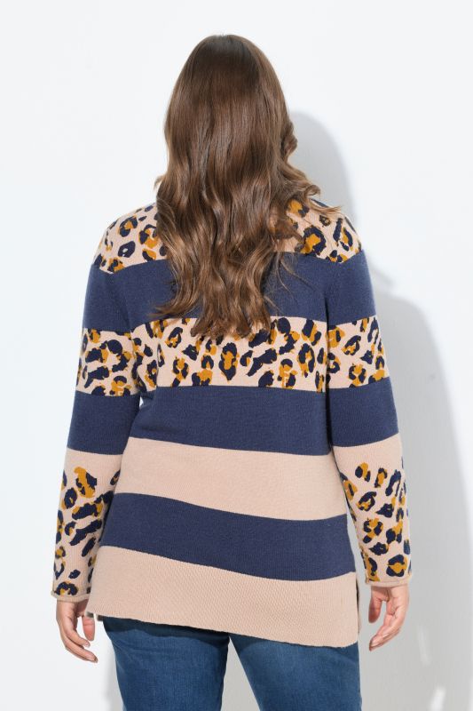 Pull en maille, manches longues et col roulé