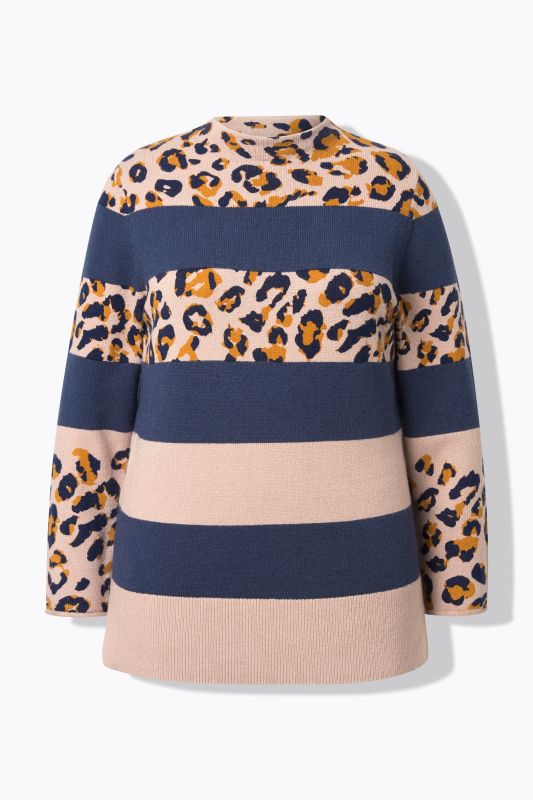 Pull en maille, manches longues et col roulé