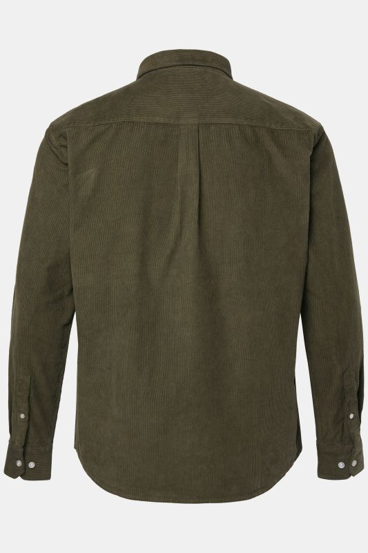 Chemise en velours côtelé JP 1880, manches longues et col à pointes boutonnées, coupe Modern Fit - jusqu'au 8&nbsp