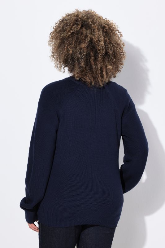 Cardigan à manches longues, encolure en V et boutons