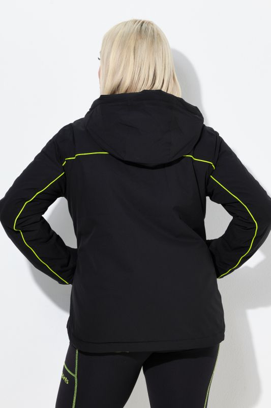 Veste technique HYPRAR, imperméable, à capuche et fermeture à glissière à double curseur