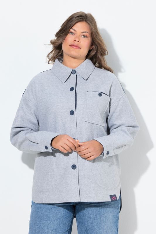 Veste/surchemise en flanelle, manches longues