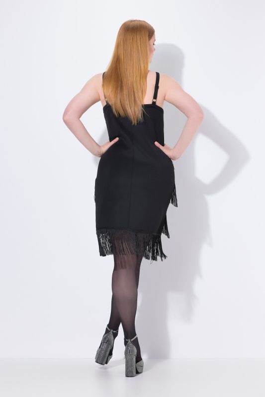 Robe à franges, sans manches