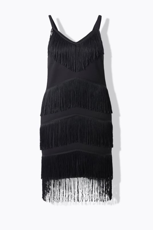 Robe à franges, sans manches