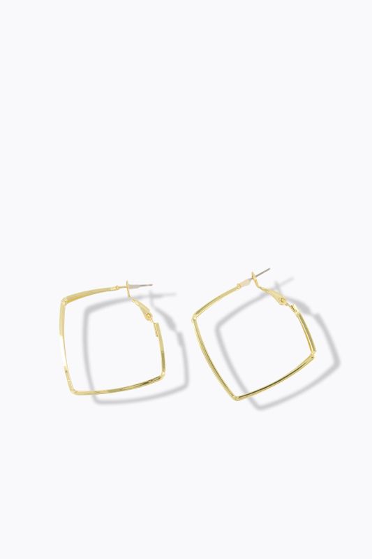Boucles d'oreille géométriques, pour oreilles percées