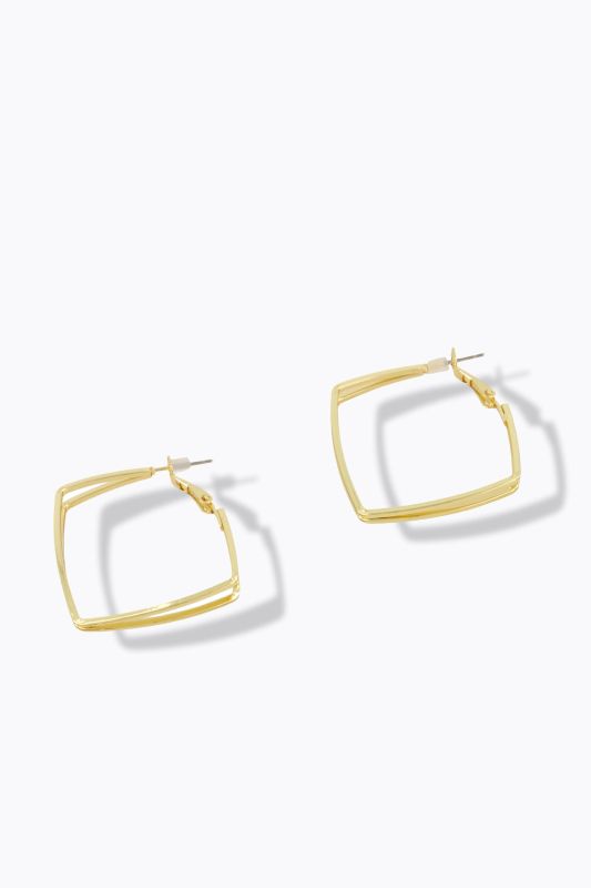 Boucles d'oreille géométriques, pour oreilles percées