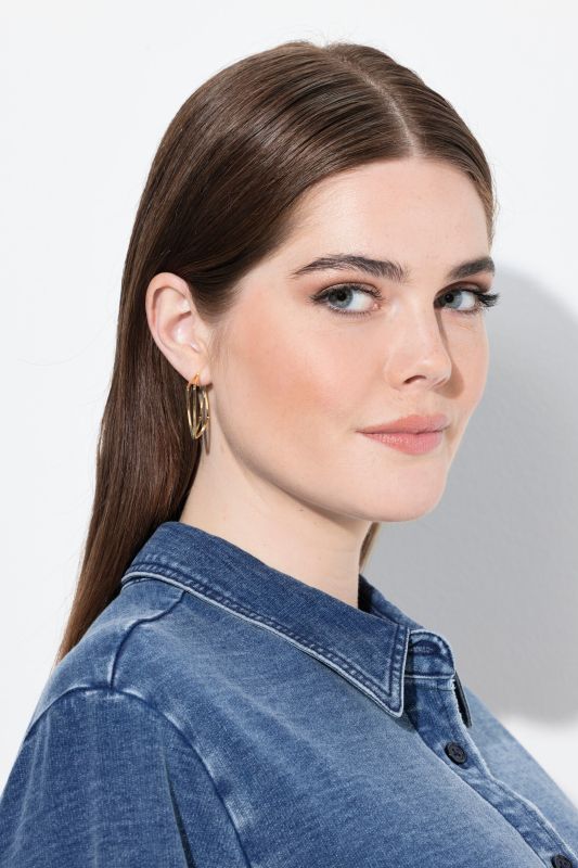 Boucles d'oreille géométriques, pour oreilles percées