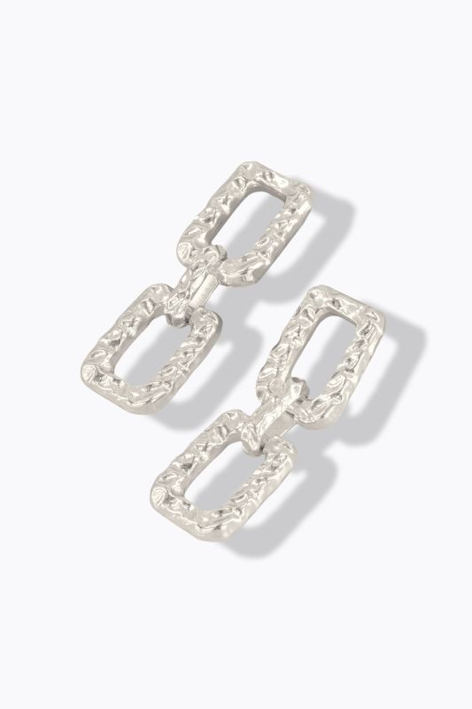 Boucles d'oreille imposantes avec maillons, pour oreilles percées