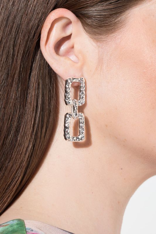Boucles d'oreille imposantes avec maillons, pour oreilles percées