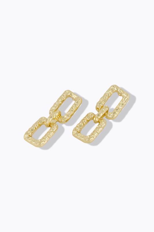 Boucles d'oreille imposantes avec maillons, pour oreilles percées