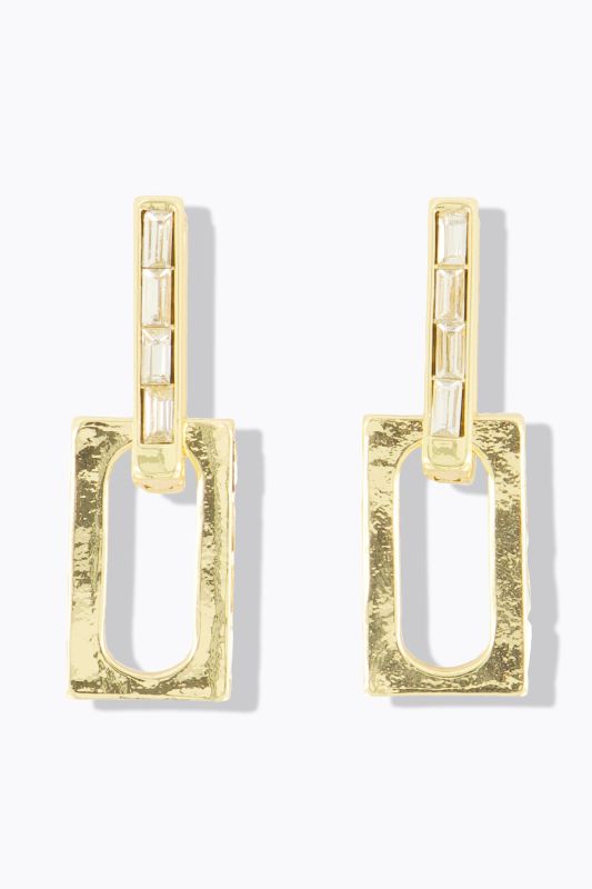 Boucles d'oreille, maillons et pierres fantaisie