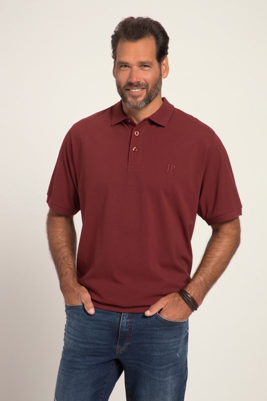Polo en piqué à manches courtes, coupe ventre confort, collection Basic - du XXL au 10 XL