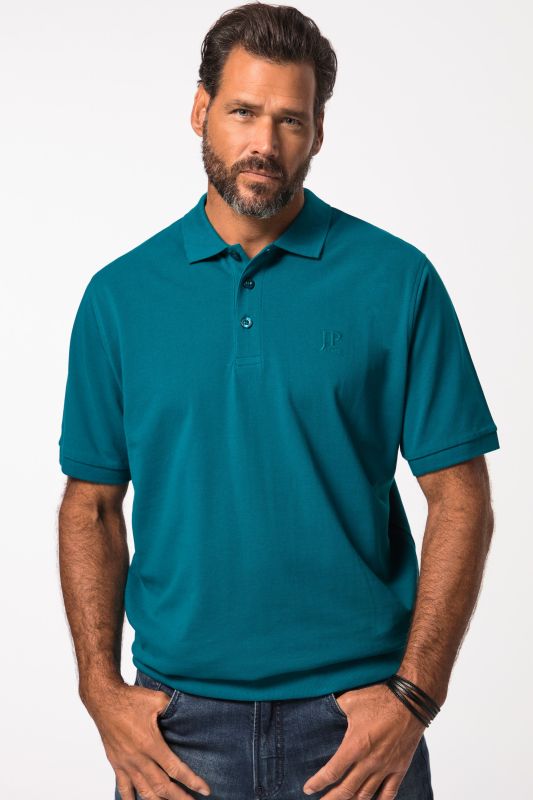 Polo en piqué à manches courtes, coupe ventre confort, collection Basic - du XXL au 10 XL