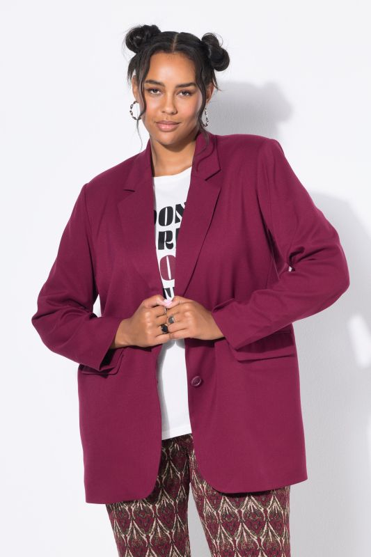 Blazer oversized avec col à revers