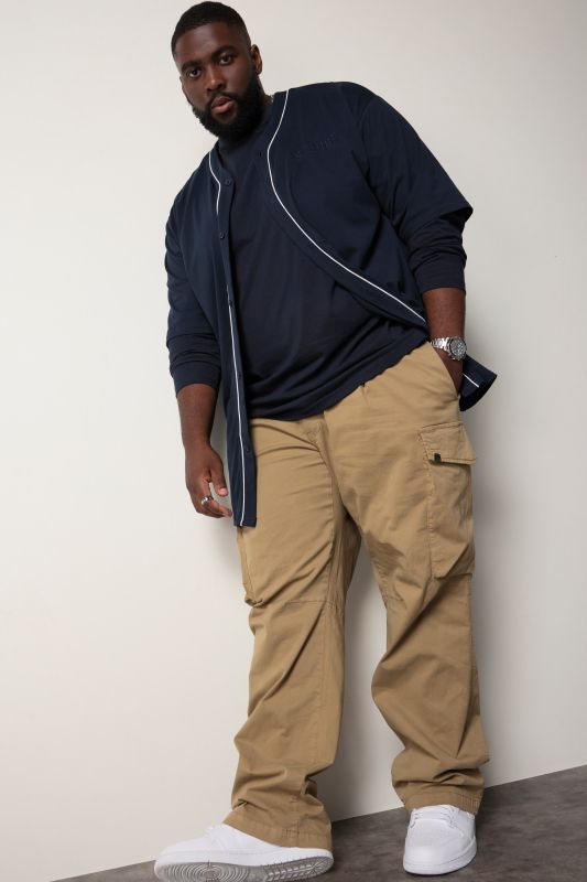 T-shirt oversize à manches longues STHUGE, collection Basic - jusqu'au 8 XL